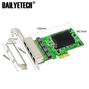 4ポートギガビットイーサネット10/100/1000M <span class=keywords><strong>PCI</strong></span>-E <span class=keywords><strong>PCI</strong></span> Express x1ギガビットイーサネットネットワークカードアダプター (デスクトップ用) Realtek RTL8111F - Product Image 4