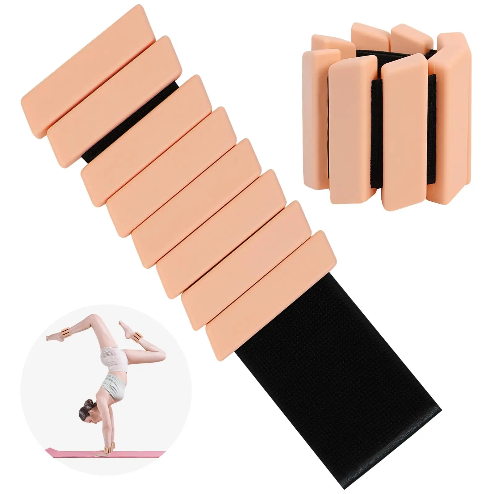 Mehrfarbig verstellbares Silikon Sport training Yoga Handgelenk Gewichte Lager Armband