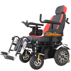 電動車椅子モーター24v12aセルフロッキングブレーキ車椅子軽量車椅子 - Product Image 4