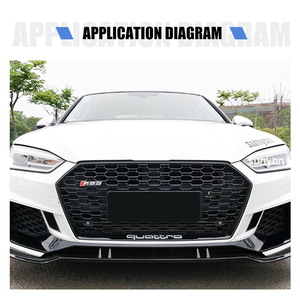 Yinhua fabbrica vendita calda <span class=keywords><strong>nero</strong></span> griglia anteriore per auto per 17-20 A5 S5 Standard europeo 18 rs5 griglia auto senza <span class=keywords><strong>logo</strong></span> - Product Image 2