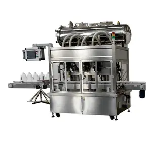 Línea de producción de máquina de llenado de champú de presión negativa de cabezales de llenado automáticos 4/6/8 de alta calidad