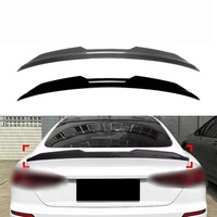 Aileron de coffre et de toit en ABS noir brillant et à motif carbone, compatible avec Audi A5 F5 Sportback 2017-2024