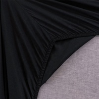 Maison fabricants d'hôtel 6 pièces couleur unie 100% Polyester 200TC ensemble de literie ensemble de draps à vendre