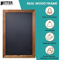 Tableau d'affichage magnétique en bois, design moderne, fait main, durable, pour stand, publicité, bureau