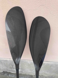 Bracas de 2 piezas, virola ligera, paleta de Kayak de fibra de carbono con hoja de ala, ajustador de 10cm - Product Image 3