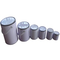 Bidon métallique mat personnalisé de 1000 ml à 5 L avec poignée, conteneur de stockage de peinture automobile, réservoir d'huile directement de l'usine