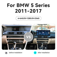 ZWNAV Écran IPS 15,6 pouces USB TV Carplay pour BMW Série 5 F10 2010-2017 Navigation GPS Android 15 Lecteur CD 2DIN Autoradio