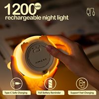 Lampe de chevet LED créative moderne en forme de pingouin, lumière douce, recharge USB, cadeau unique pour la décoration de la maison et de la chambre