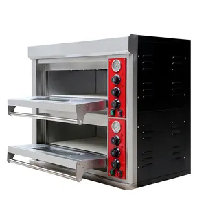 Horno de pizza comercial XEOLEO, horno de convección eléctrico de 8800W, máquina automática para hornear pan de acero inoxidable