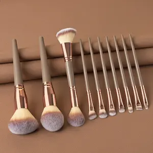 15Pcs Pro High Quality Vegan Synthetic Make Up Brushes Luxury Professional Private Label Makeup Brush Set With Belt Bag