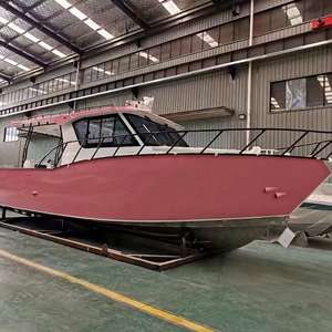 Bateau de pêche à coque en V profond en aluminium, 11 mètres, avec pont spacieux, cabine centrale, grande vitesse - Product Image 1