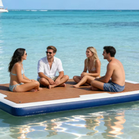 Plateforme de quai gonflable de qualité supérieure, quai flottant, plateforme aquatique portable, plateforme de quai, tapis aquatique gonflable