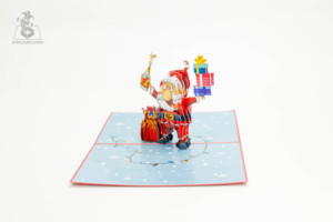 การ์ดอวยพรแบบป๊อปอัพทำมือ3D งานฝีมือของขวัญดีไซน์เฉพาะสำหรับวันเกิดวันครบรอบวันแต่งงานวันคริสต์มาส - Product Image 2