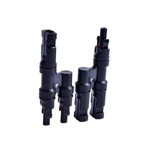 IP67防水PV T型コネクタ 50A/1000V ソーラーケーブル分岐コネクタ オス-メス シリーズ＆パラレル接続用 4MM - Product Image 1