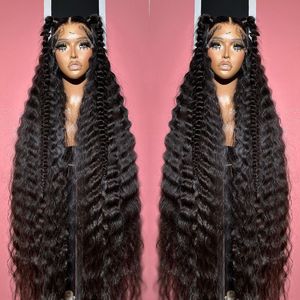 Giá rẻ tóc giả tóc con người xoăn ren tự nhiên, trong suốt lỏng sâu sóng ren phía trước tóc giả, xoăn lớp biểu bì phù hợp ren phía trước tóc giả - Product Image 1