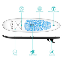 FUNWATER Drop Shipping sup Paddle Board Gonflable, Planche de Surf Gonflable avec Lumière LED