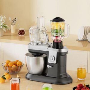 5-in-1 Multifunction 6.5L 1600W Household Electric Stand Mixer with Egg Whisk Dough Hook Meat Grinder Fruit <b>Vegetable</b> Blender - Product Image 5