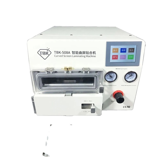 TBK508A Curved Screen Laminating Machine 800W OCA Laminator Bubble Remover LCD Screen Repair Machine for iPhone with 4 Moulds