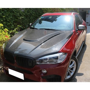 Kit de Protección de Capó de Motor de Fibra de Carbono para BMW X5 X6, Modificación y Mejora de Parachoques Delantero para Autos F15 F16 2013-2018 - Product Image 3