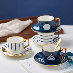 咖啡店/餐厅骨瓷咖啡杯和茶碟/茶杯和茶碟