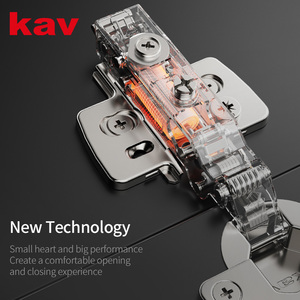 บานพับตู้แบบปรับได้ 3 มิติ ปิดแบบนุ่มนวล พร้อมคลิปหนีบสำหรับหัวโค้ง บานพับไฮดรอลิกสำหรับตู้ครัว - Product Image 5