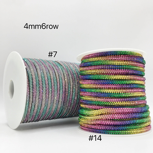 4Mm 6 Hàng Bling Bling Dây Cắt Dây Pha Lê Rhinestone Ống Sợi Dây Thừng Cho Trang Trí DIY Rhinestone Dây Quần Áo Mũ Giày - Product Image 4