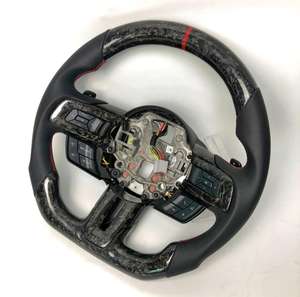 Accessoires Mustang en fibre de carbone forgés FR Accessoires d'intérieur de volant Ford Car <span class=keywords><strong>2015</strong></span> 2016 2017 - Product Image 2