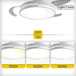 <span class=keywords><strong>Ventilateur</strong></span> de <span class=keywords><strong>plafond</strong></span> à led invisible de décoration de pales ABS d'intérieur Morden sans lame promotionnel avec lumière - Product Image 3