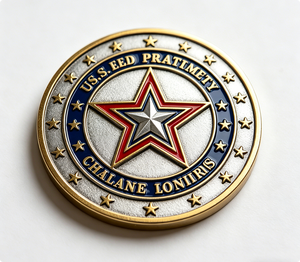 Moneda de desafío de geocaching personalizada con impresión UV, metal chapado, esmalte translúcido deportivo, acabado antiguo, insignia de recuerdo rastreable - Product Image 4