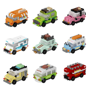 2026 New Products City Mini Car Building Blocks Kids <strong>Toys</strong> Dining Car <strong>Camper</strong> <strong>Van</strong> Bus Model DIY Creative <strong>Toys</strong> Birthday Gifts - Product Image 1