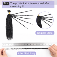 Capelli Umani Afro Kinky Brasiliani Originea, Doppia Trama per Intrecciatura a Uncinetto, 12-20 Pollici, Nero Naturale