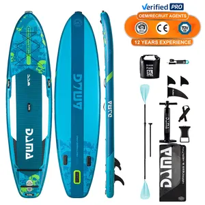 Dama tốt nhất thiết kế mới thả khâu ván lướt sóng sup Inflatable Paddle Board với ghế bơm hơi