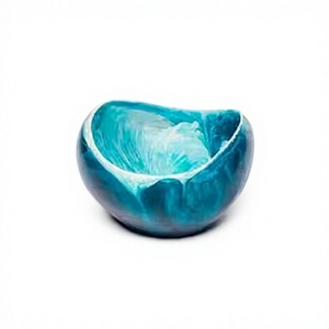 Elegante tazón para servir ensalada de resina con diseño espiralado, decoración para el hogar y utensilios de cocina, vajilla, tazón para servir alimentos a los mejores precios. - Product Image 1