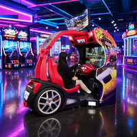 Machine de jeu vidéo d'arcade de course automobile à monnayeur avec écran de 42 pouces pour centres de jeux