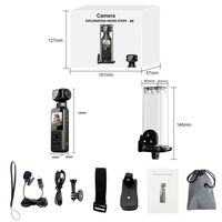 Caméra WiFi de poche HD 4K 270 °   Caméscope portable anti-tremblement rotatif pour sports de plein air, mini enregistreur vidéo DV DVR pour vélo