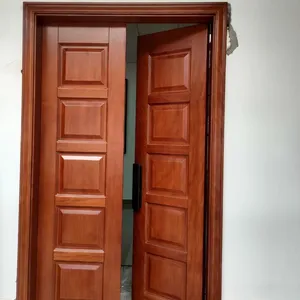 Pintu produksi kayu Prima 5 pintu Internal Mdf pintu Interior kayu Solid Pvc