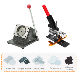 2*2 بوصة مربعة ، صانع صور مغناطيسي يدوي للثلاجة مع قاطع ، زر مغناطيس ، حالة جديدة - Product Image 6