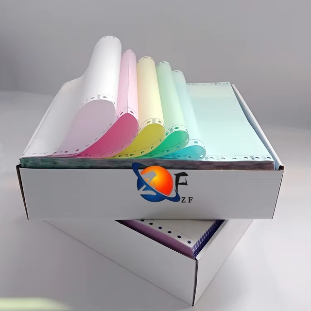 Invoice Receipt Continuous Form Printer Office Printing A4 Copy Carbonless Paper Customize Factory Oem 1-6 Ply 500 Sheets
