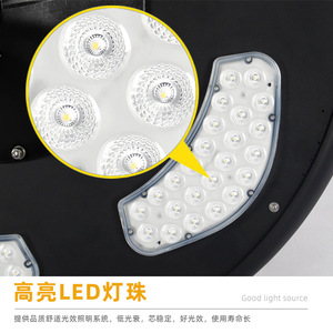 ไฟสวนพลังงานแสงอาทิตย์ 50W LED กันน้ำ ไฟเสาสูงสำหรับกลางแจ้ง เหมาะสำหรับลานบ้านและทางเดิน - Product Image 5