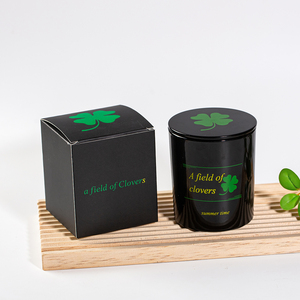 Biểu Tượng Tùy Chỉnh Kích Thước Màu Hot Bán Bán Buôn Chịu Nhiệt Màu Đen Nến Thủy Tinh Jar Với Thanh Lịch Hộp Đóng Gói - Product Image 6