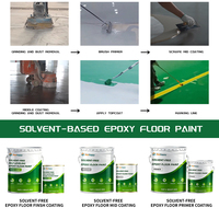 Pelapis Lantai Epoxy Bebas Pelarut, Aplikasi Kuas, Anti Debu, Tahan Aus, Tugas Berat untuk Lantai Gudang dan Pusat Logistik