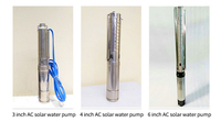 Pompe solaire Submersible à puits profond à grand débit de 7,5 kw avec Protection contre les surcharges
