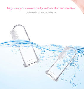 Cepillo de dientes de silicona para bebés, cepillo de dientes de dedo suave para entrenamiento de la dentición, cepillo de dientes de silicona para niños - Product Image 6