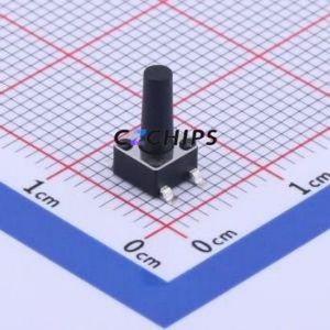 GT-TC074A-H090-L1 Tactile Switch SMD-4P,4.5x4.5mm Switch Single Pole Single Throw Round Button 1.6N Vertical Mount - Product Image 1