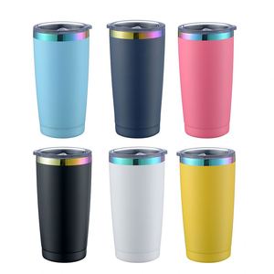 20 oz Portable Car Cup - Vacuum Stainless Steel <b>Insulated</b> Drinking Straw <b>Mug</b> - Product Image 4