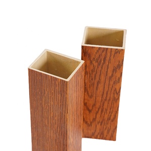 Thân thiện với môi trường <span class=keywords><strong>WPC</strong></span> Ống Vuông chống ẩm chống cháy Trần đục lỗ Dễ dàng cài đặt cho phân vùng nội thất-Cổ Phiếu hạn chế - Product Image 2