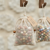Ensemble de boules d'argile d'aromathérapie dans une boîte en étain, diffuseur d'huiles essentielles portable en pierre pour la maison, la voiture, le bureau, désodorisant d'air