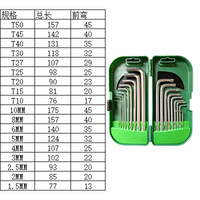 Set Kunci Torsi Manual Metrik XINYAN XY-BS002 - Baja Krom Vanadium Ujung Hex Grade Industri Garansi 1 Tahun T10-T50 1.5-10MM