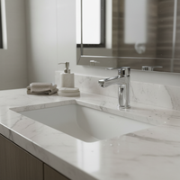 Fabricant chinois poignée en zinc mélangeur d'eau chaude et froide robinet de lavabo de salle de bain