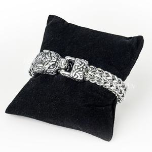 <b>Mens</b> Stainless Steel Cuban Link Bracelet Heavy Duty Black Oxidized Retro Gothic Punk Biker Style Jewelry Adjustable for <b>Men</b> - Product Image 4